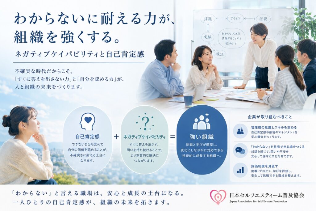 ネガティブケイパビリティと自己肯定感
